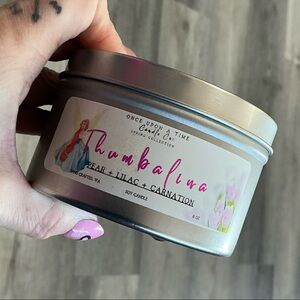 Thumbalina, Flower Fairy Princess Soy Wax Candle-Pear, Lilac, & Carnation